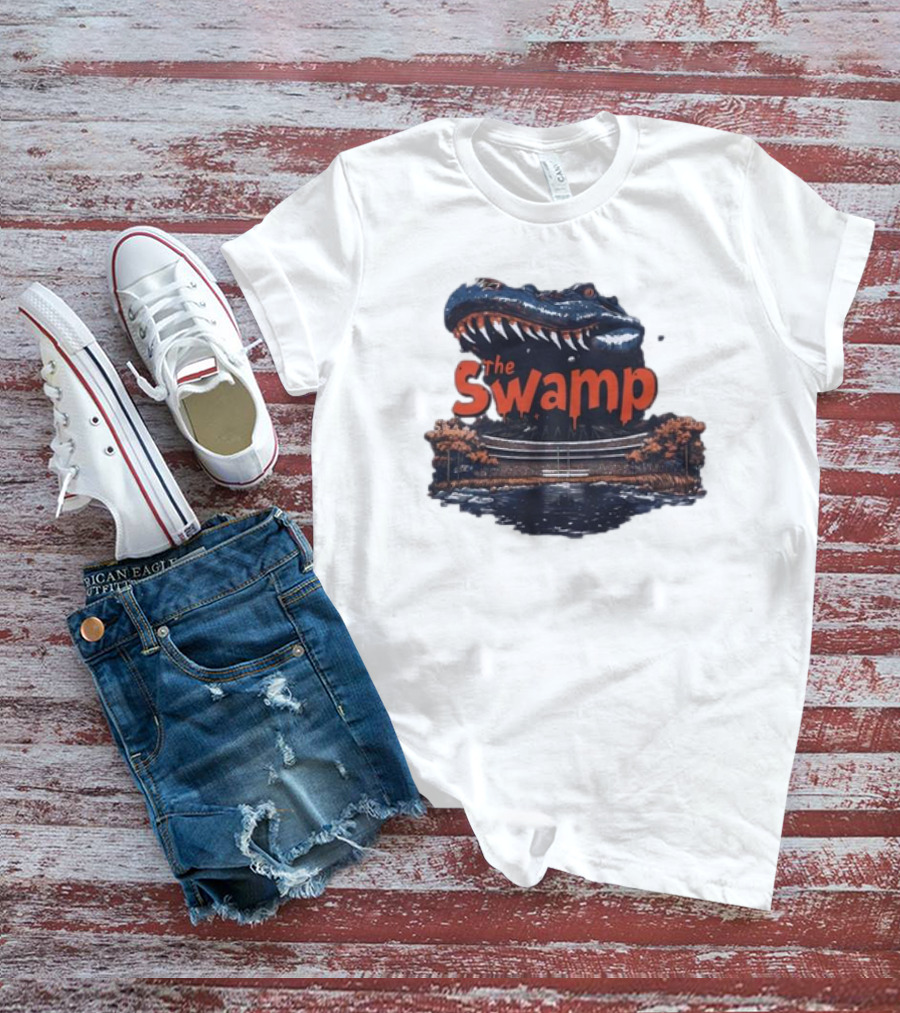 Florida Gators The Swamp Vintage Stadium Alligator T-Shirt
