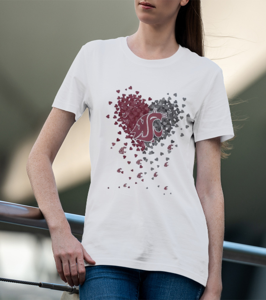 Heart Full Of WSU Cougars Spirit T-Shirt