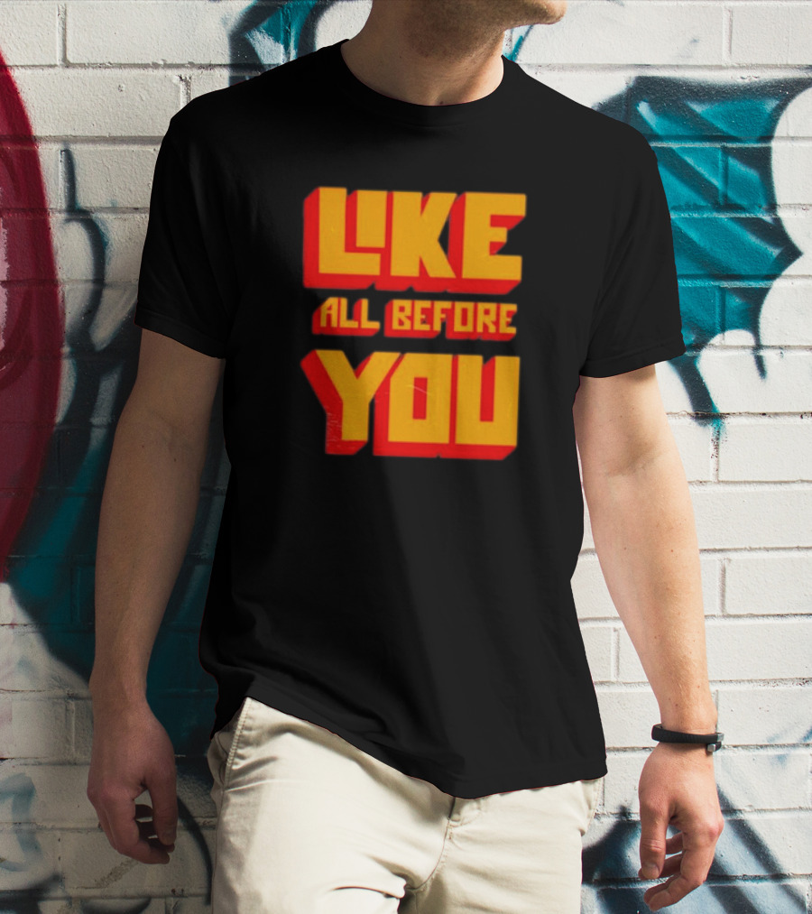 The Voidz Like All Before You Text Bold Yellow Red T-Shirt