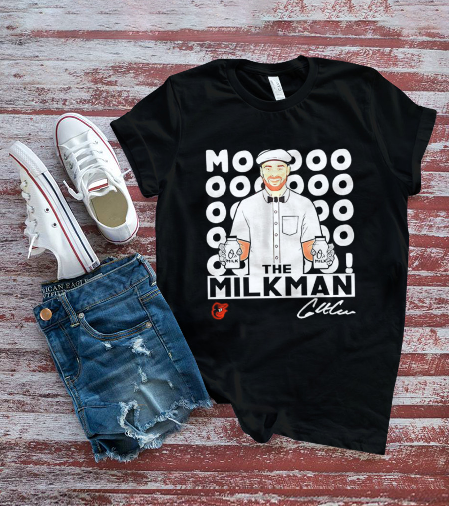 Jackson Holliday Baltimore Orioles The Milkman Mooolkman T-Shirt