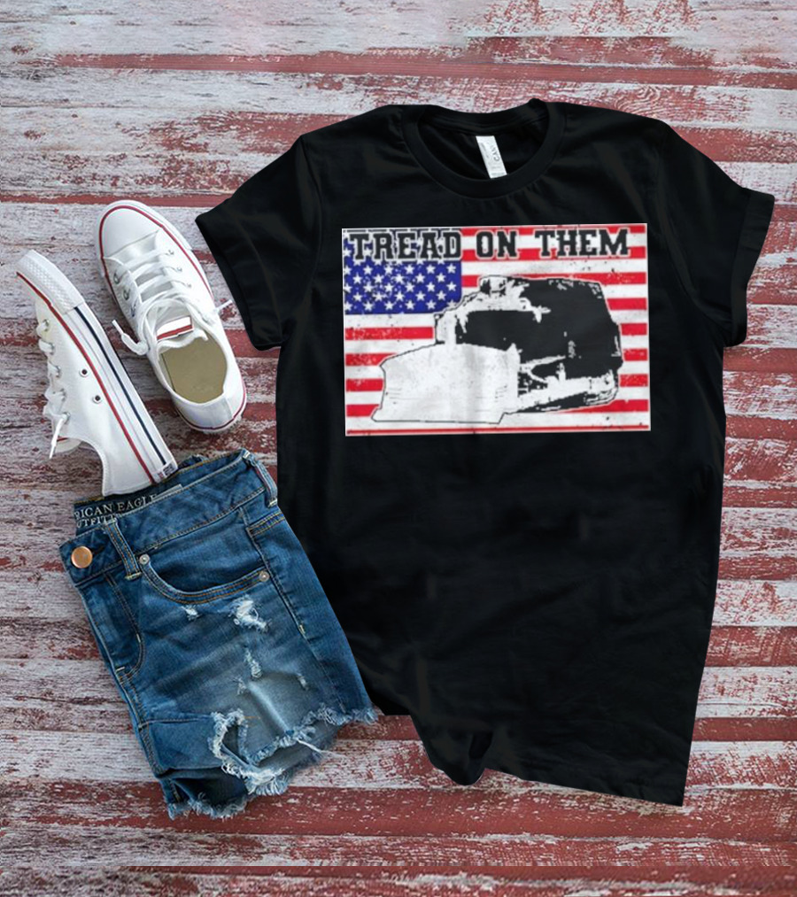 Tread On Them American Flag Killdozer T-Shirt