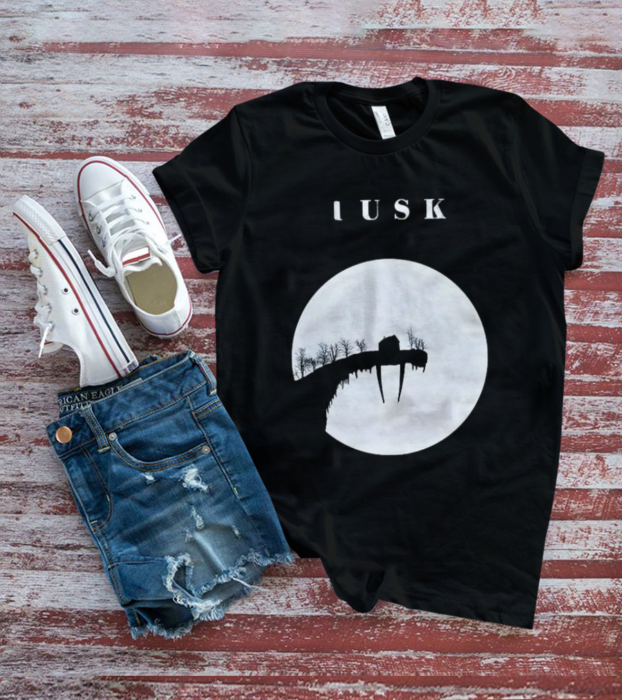 Tusk Moonlit Landscape With House And Trees T-Shirt