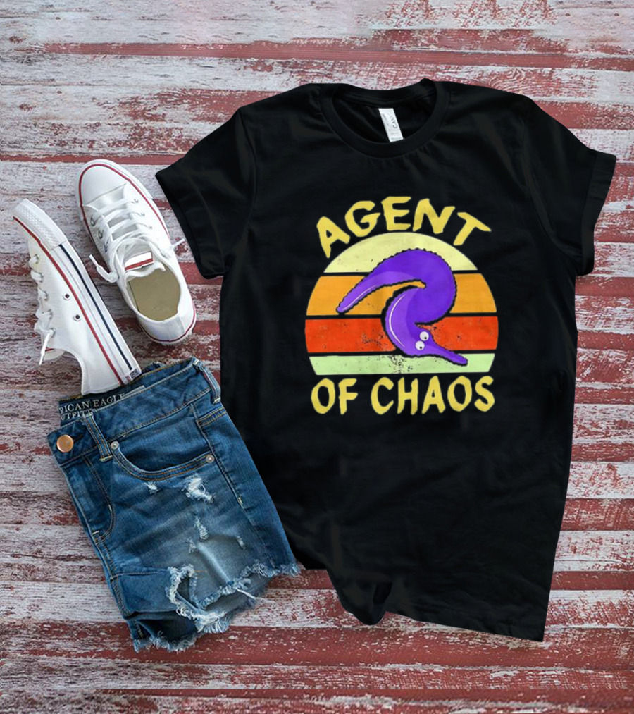 Agent Of Chaos Worm On String Retro T-Shirt
