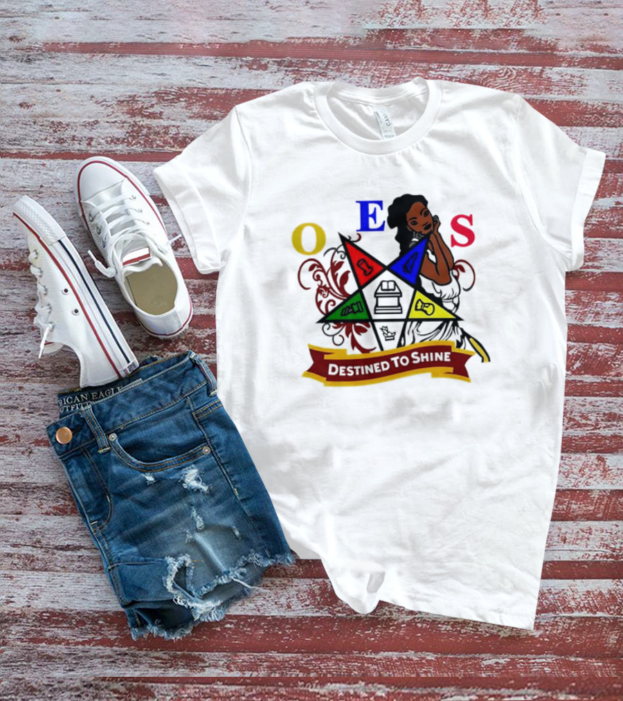 OES Eastern Star Destined To Shine Cartoon T-Shirt