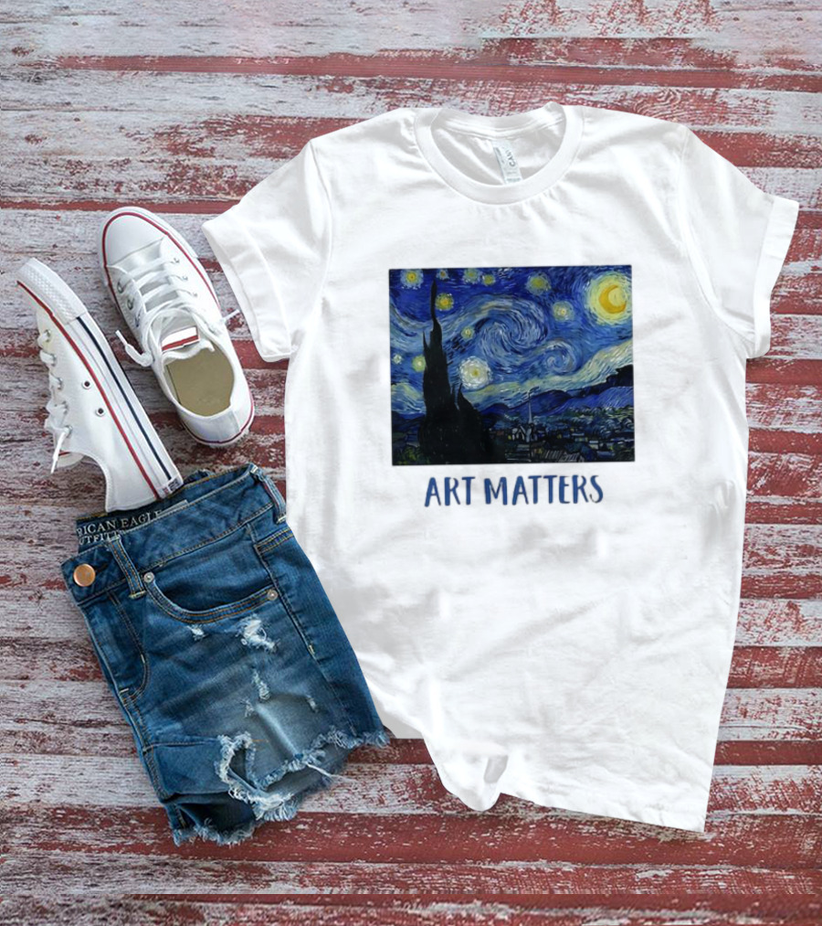 Starry Night Vincent Van Gogh Art Matters Iconic T-Shirt