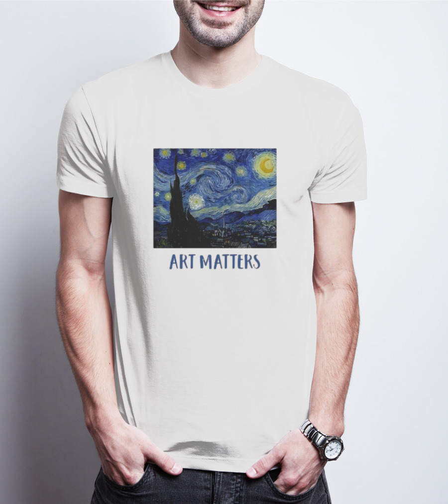 Starry Night Vincent Van Gogh Art Matters Iconic T-Shirt