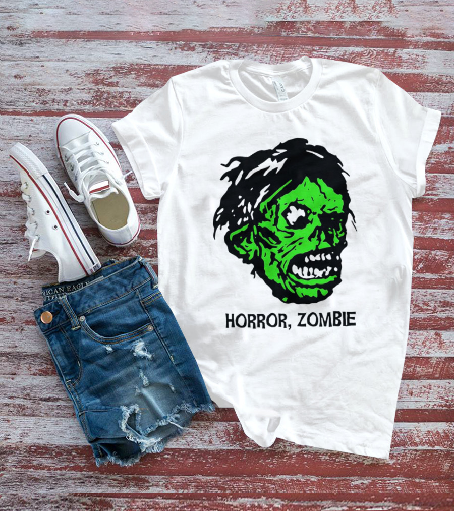 Kirk Hammett Horror Zombie Green Face T-Shirt