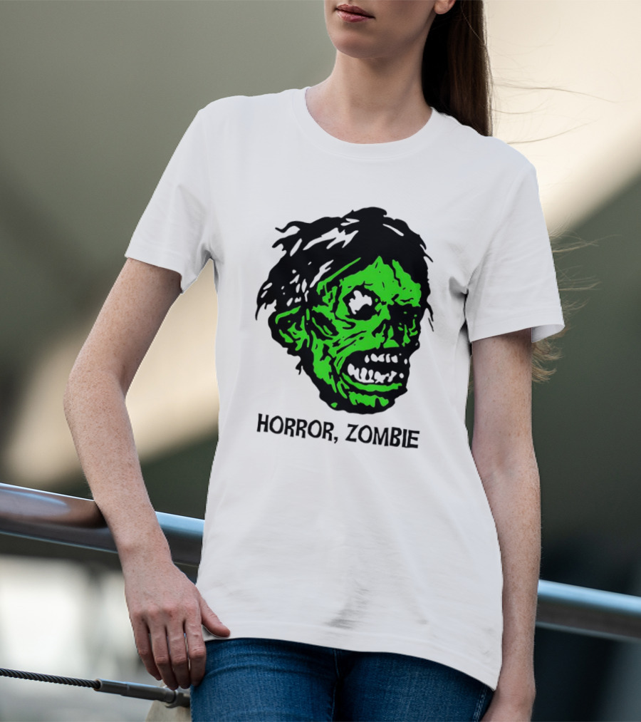 Kirk Hammett Horror Zombie Green Face T-Shirt