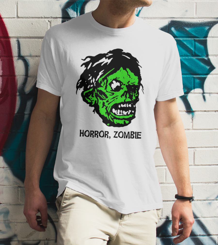 Kirk Hammett Horror Zombie Green Face T-Shirt