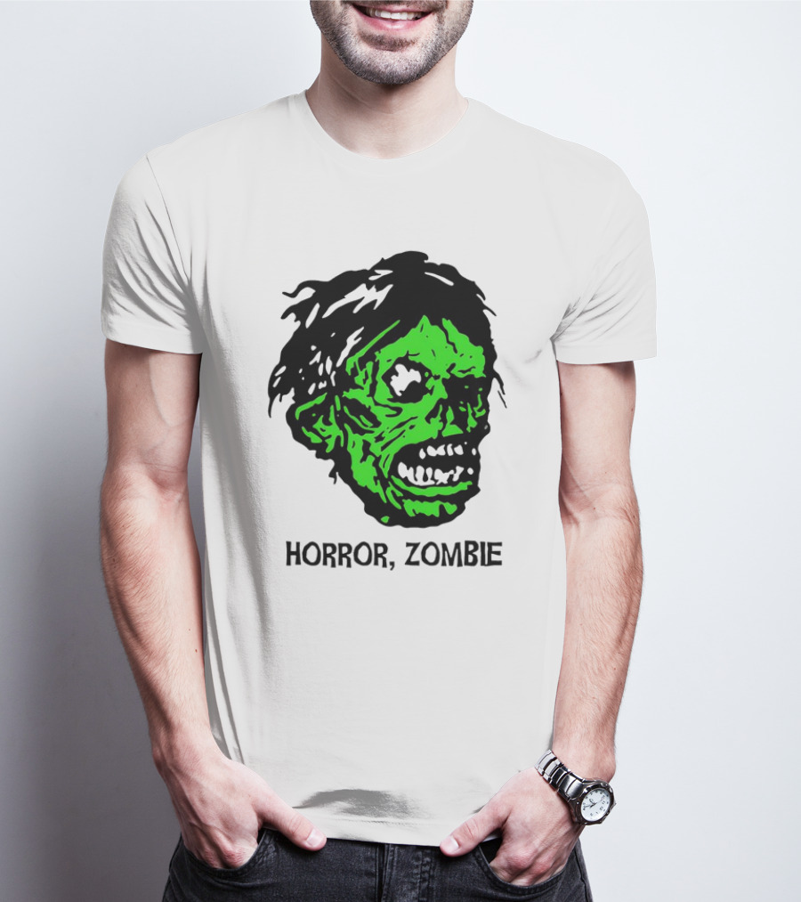 Kirk Hammett Horror Zombie Green Face T-Shirt