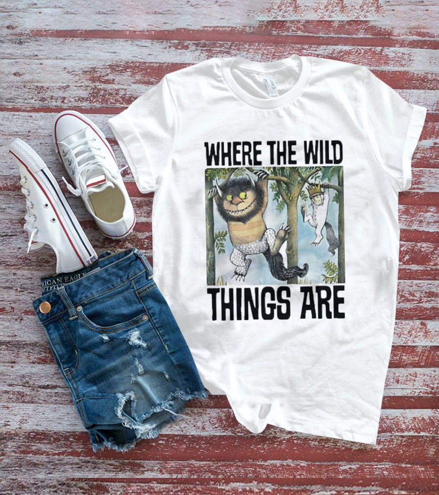 Where The Wild Things Are Moishe Sketch Hanging In Trees T-Shirt