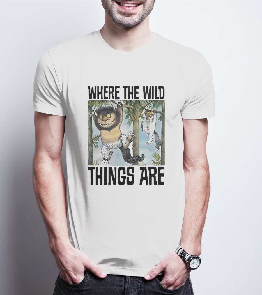 Where The Wild Things Are Moishe Sketch Hanging In Trees T-Shirt