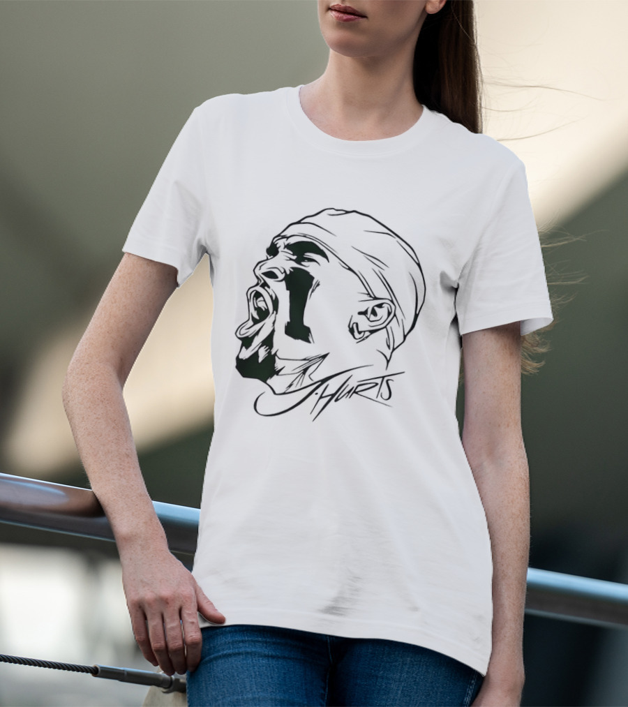 Philadelphia Eagles Jalen Hurts Yelling Vintage T-Shirt