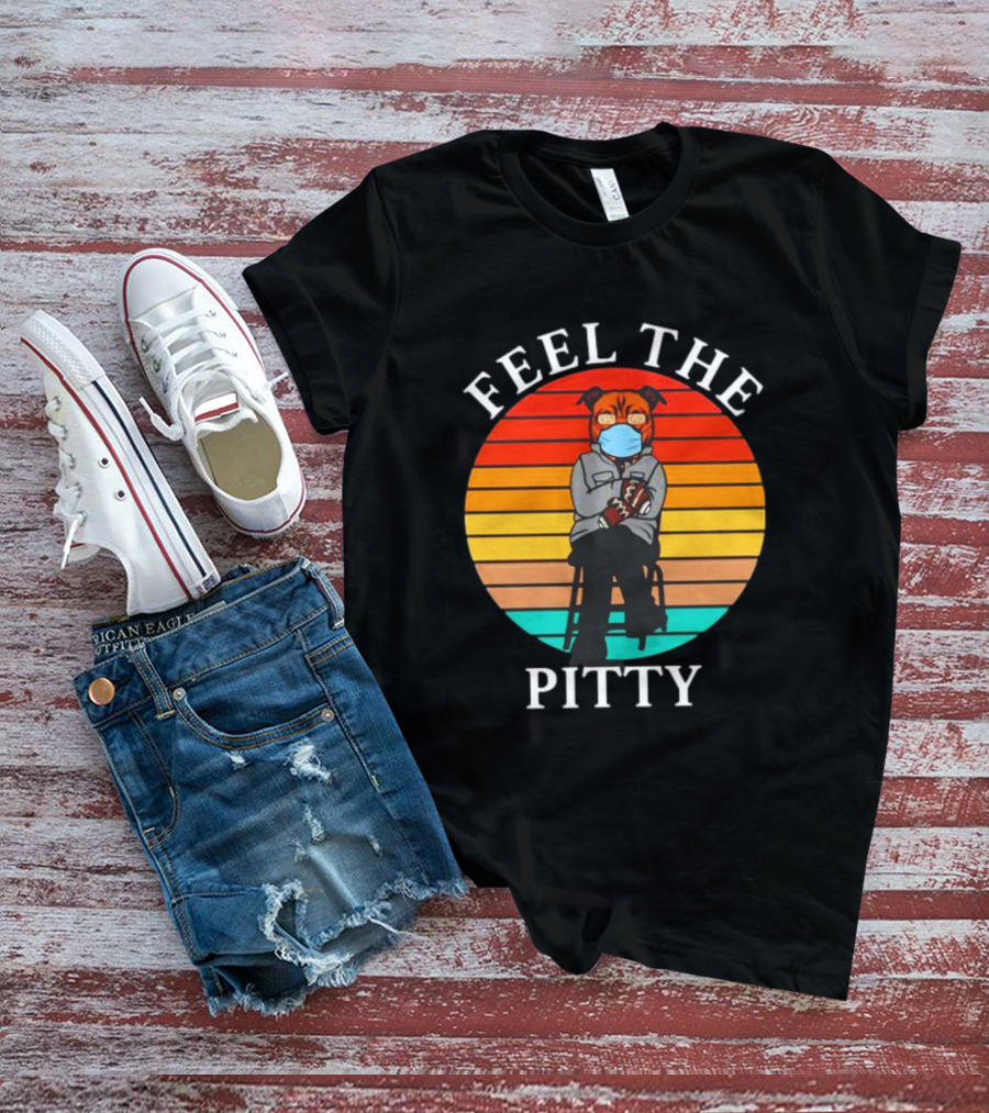 Feel The Pitty Bernie Sanders Pitbull Vintage T-Shirt