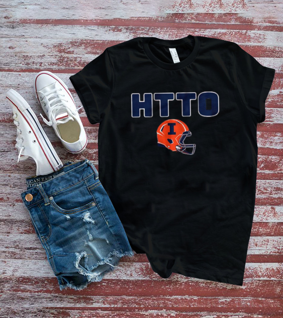 HTTO Illinois Football Helmet T-Shirt