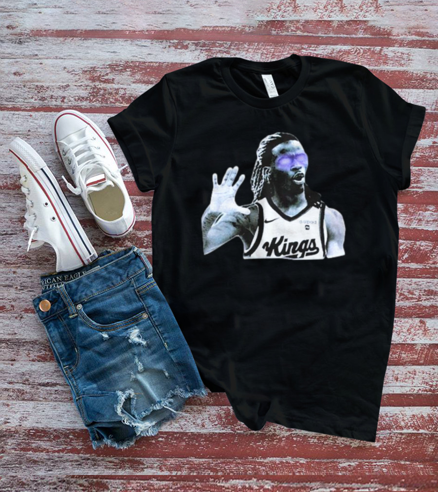 Keon Ellis Sacramento Kings Dark Basketball Player T-Shirt