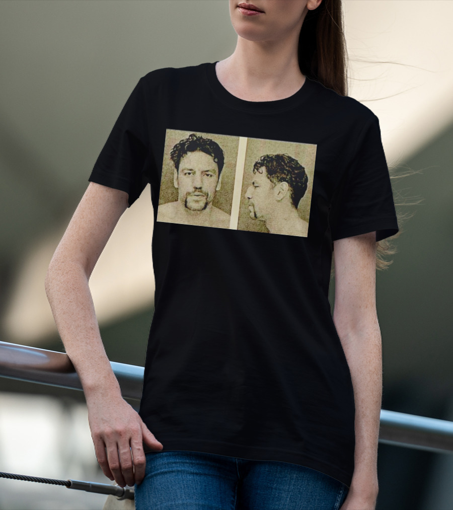 Milan Lucic Boston Bruins Mugshot Style Image T-Shirt
