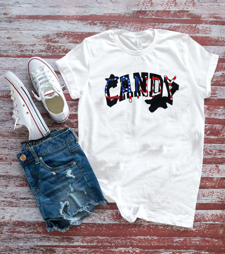 Candy Flipping USA American Flag T-Shirt