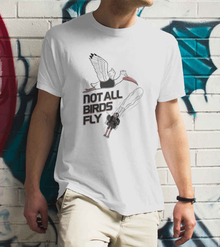 Miami Hurricanes Not All Birds Fly Jetpack Adventure T-Shirt