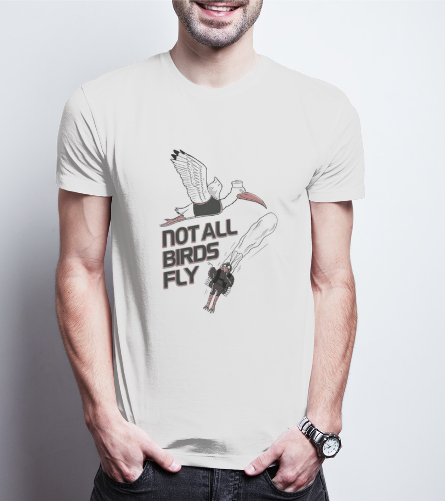 Miami Hurricanes Not All Birds Fly Jetpack Adventure T-Shirt