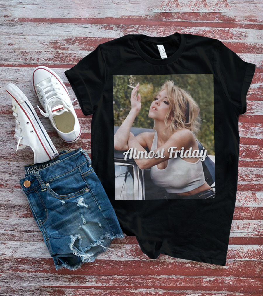 Almost Friday Sydney Sweeney Smoke Car T-Shirt