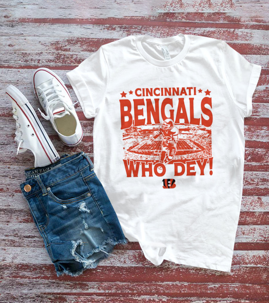 Cincinnati Bengals Who Dey Football Stadium T-Shirt
