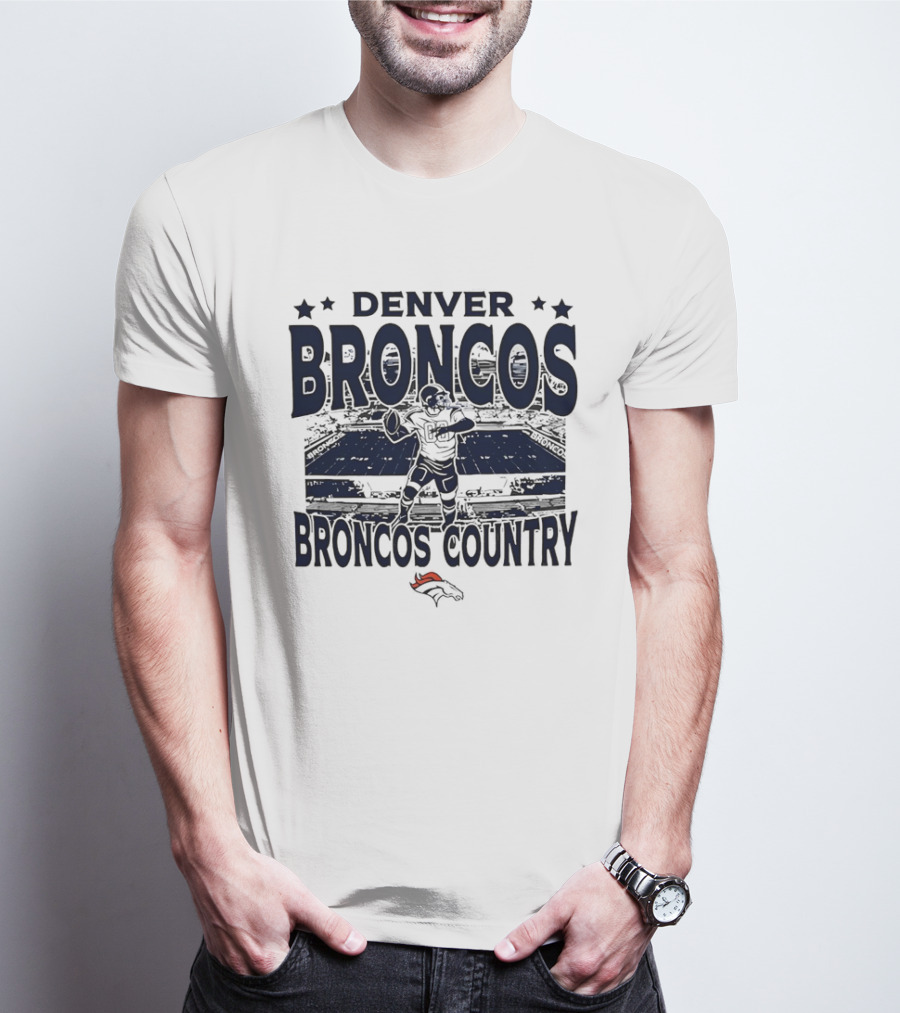 DENVER BRONCOS BRONCOS COUNTRY STADIUM FOOTBALL PLAYER T-Shirt