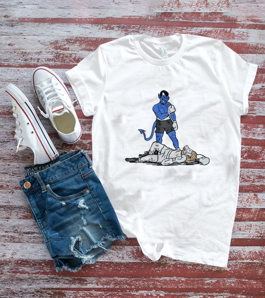 Duke Blue Devils Knockout North Carolina Tar Heels Rivalry Showdown T-Shirt