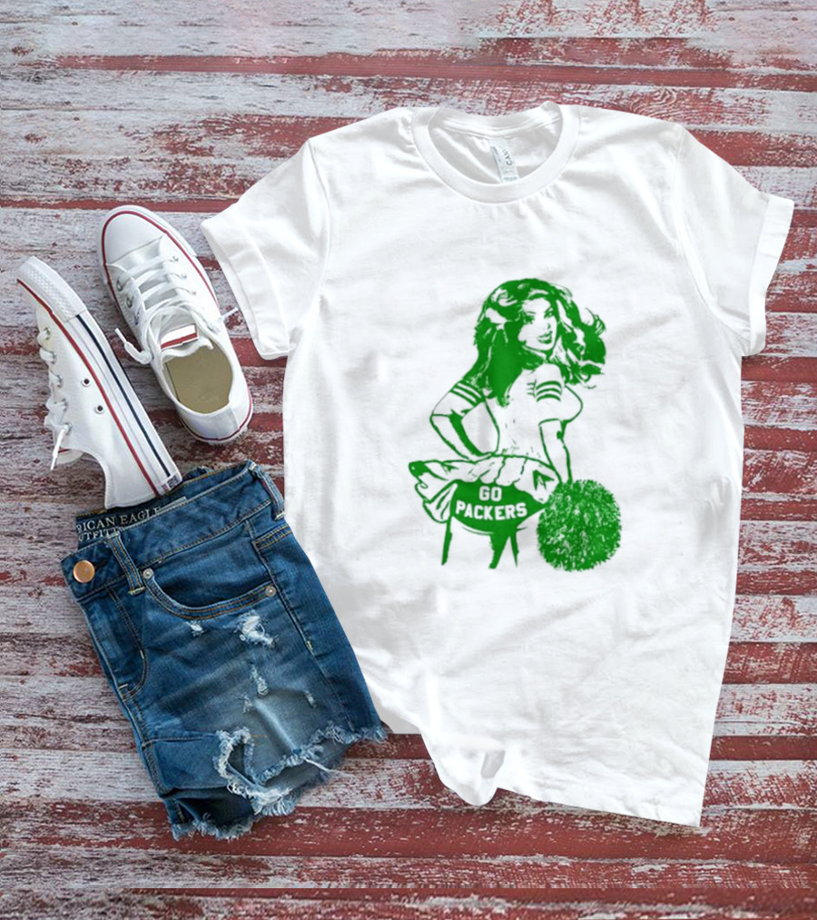 Green Bay Packers Cheerleader Go Packers Enthusiast T-Shirt