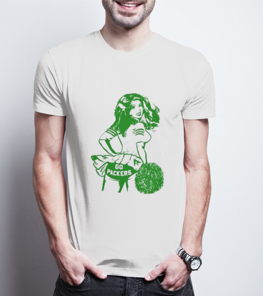 Green Bay Packers Cheerleader Go Packers Enthusiast T-Shirt