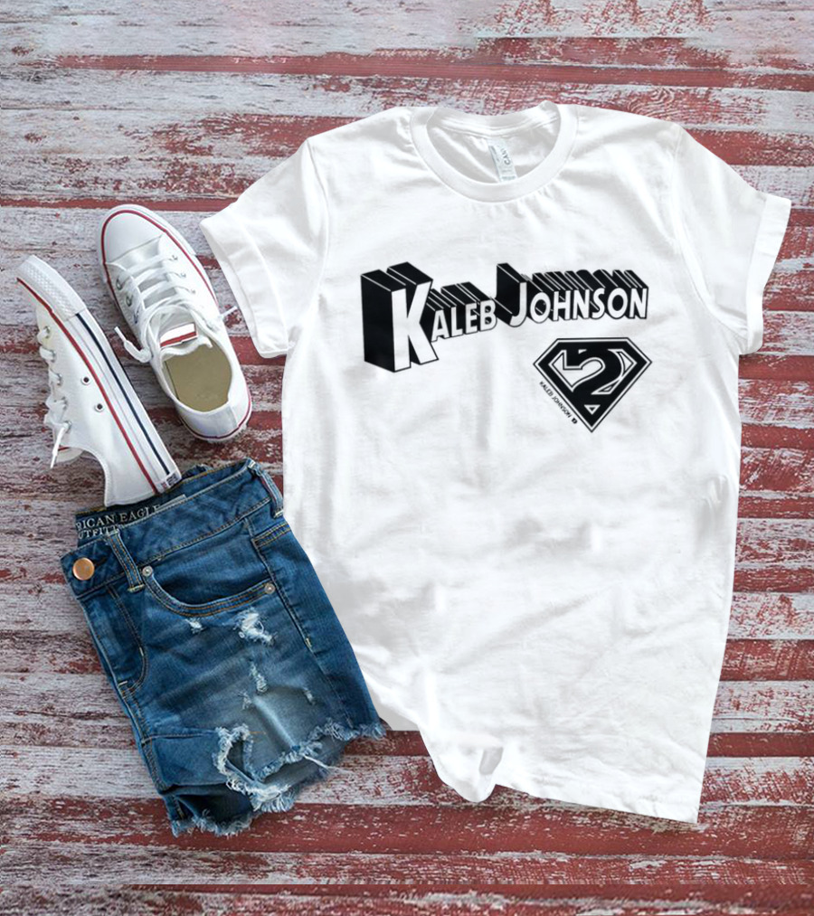 Kaleb Johnson Superhero Logo 2 Typography T-Shirt