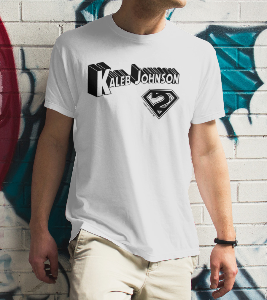 Kaleb Johnson Superhero Logo 2 Typography T-Shirt