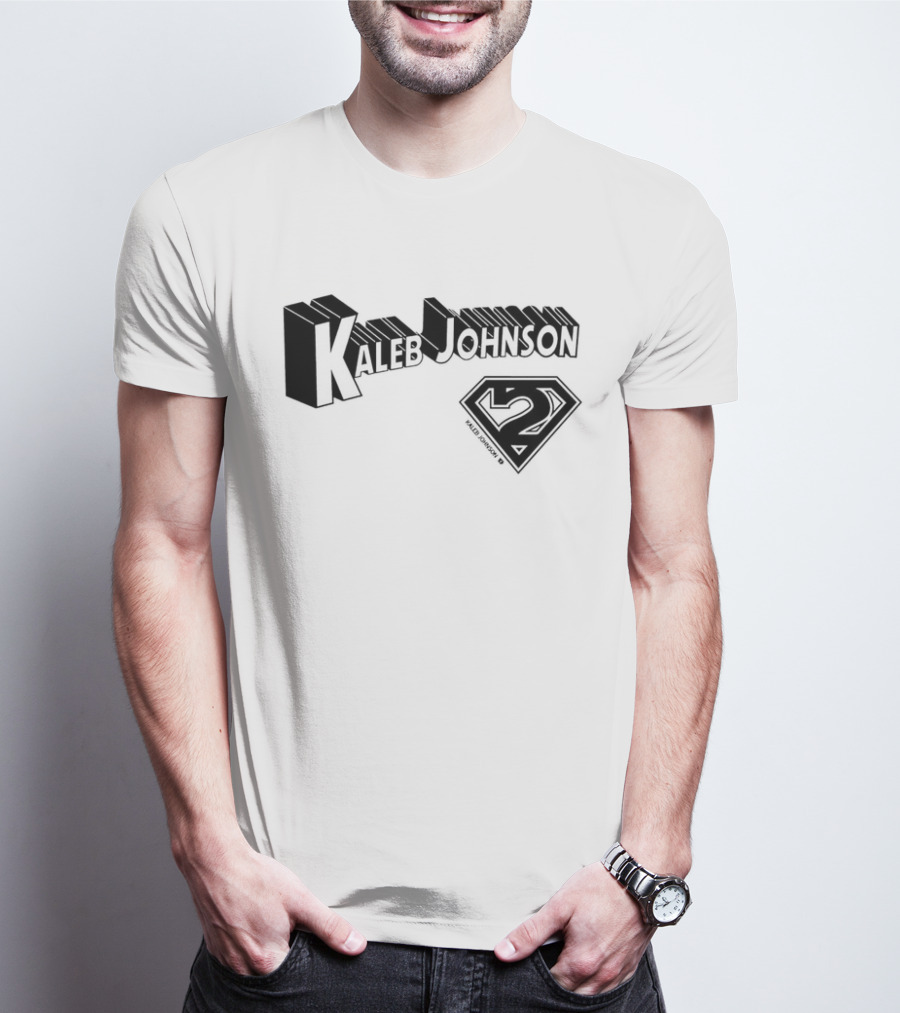 Kaleb Johnson Superhero Logo 2 Typography T-Shirt