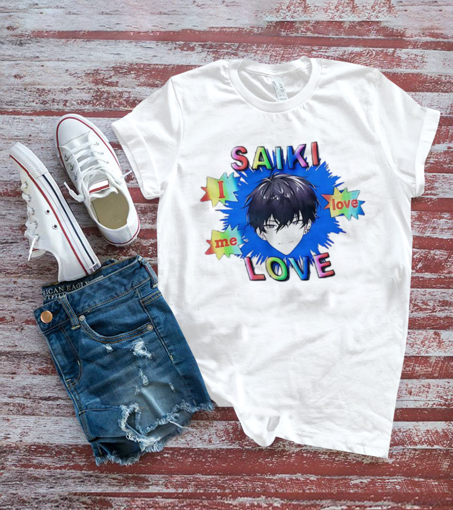 Saiki I Love Me Love Colorful Anime T-Shirt