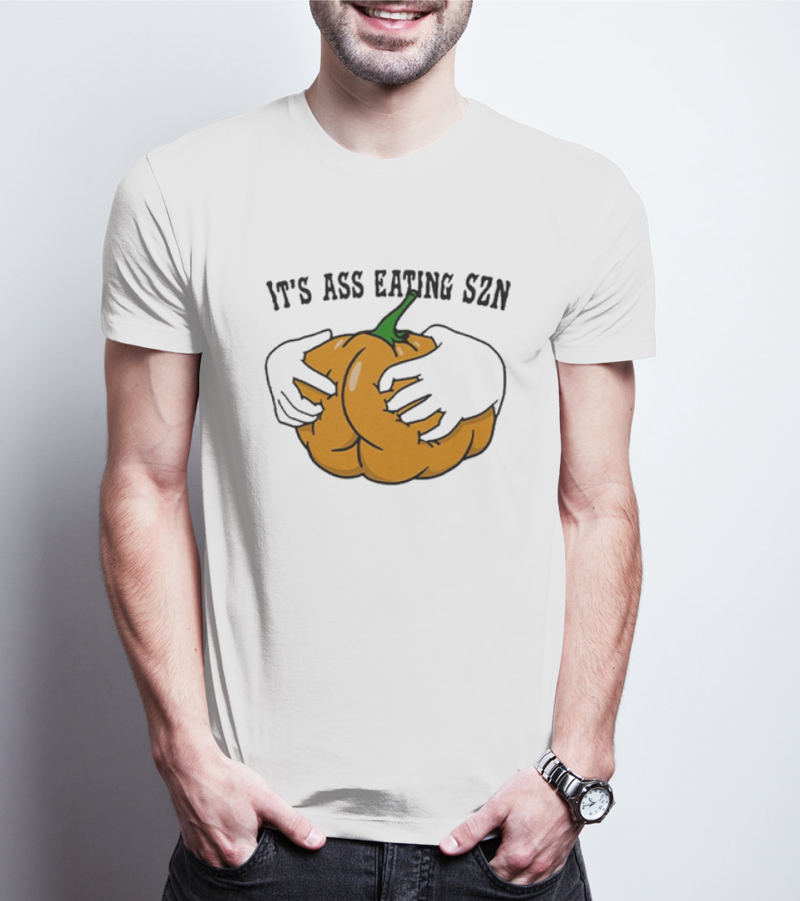 IT'S ASS EATING SZN Funny Autumn Pumpkin Hands T-Shirt