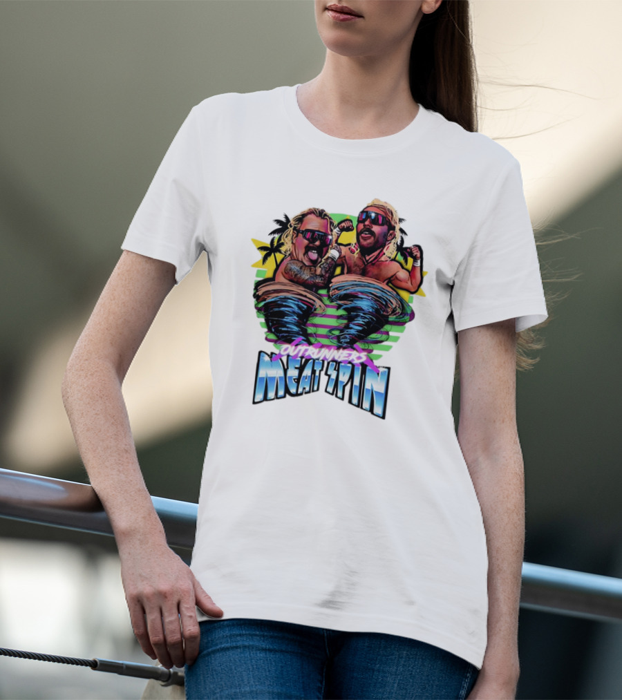 Outrunners Meat Spin Tropical Wrestling Tornadoes T-Shirt