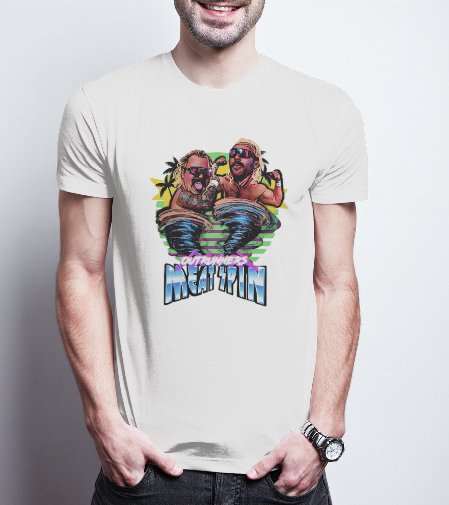 Outrunners Meat Spin Tropical Wrestling Tornadoes T-Shirt