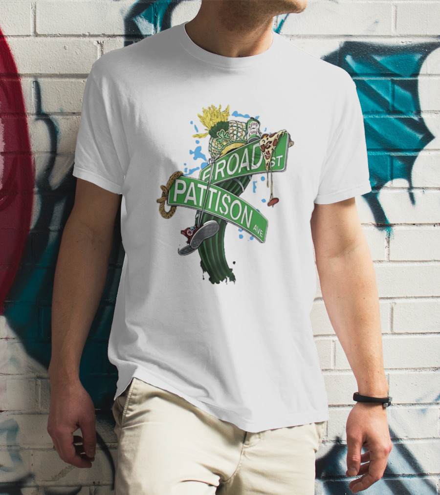Broad Street Pattison Avenue Philly Icons Pizza Snake Hat Boot T-Shirt