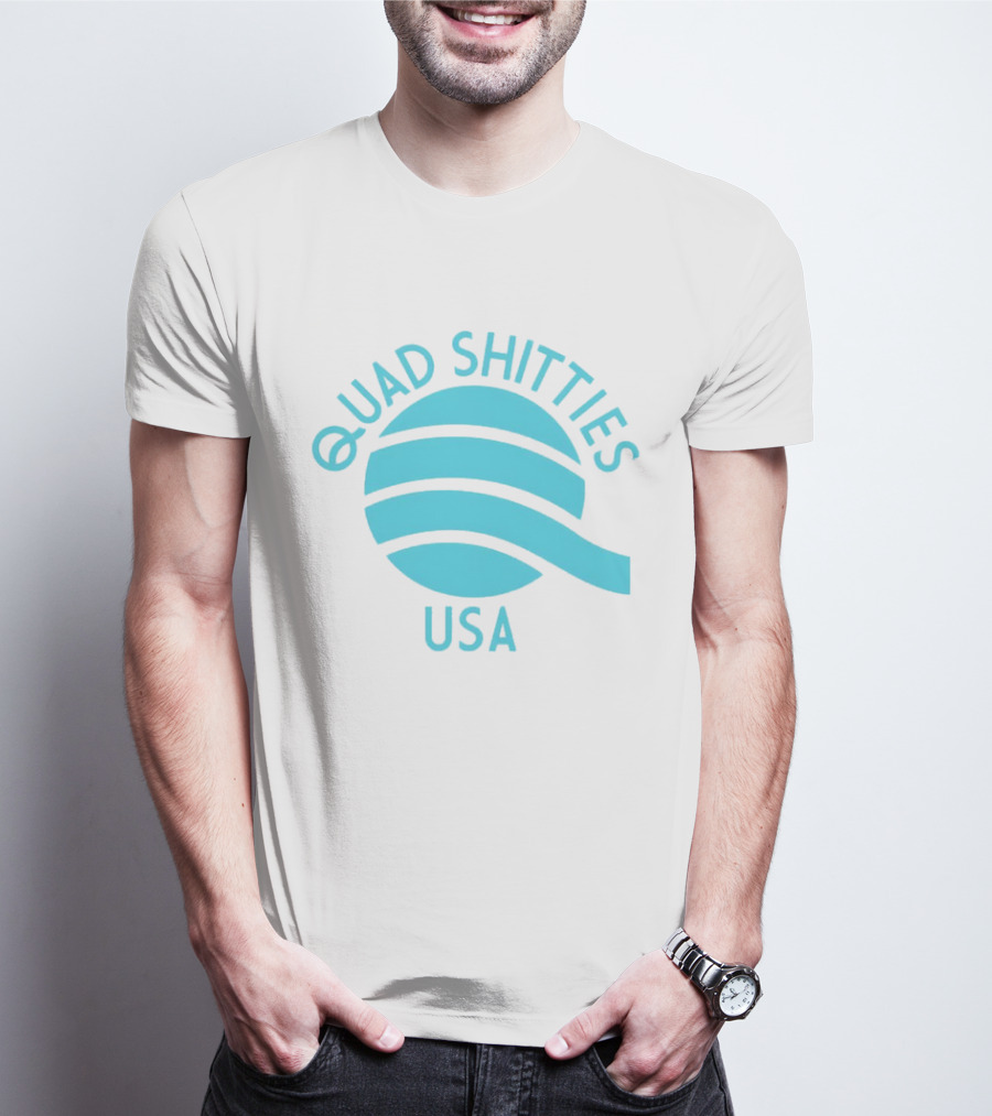 Quad Shitties USA Wavy T-Shirt