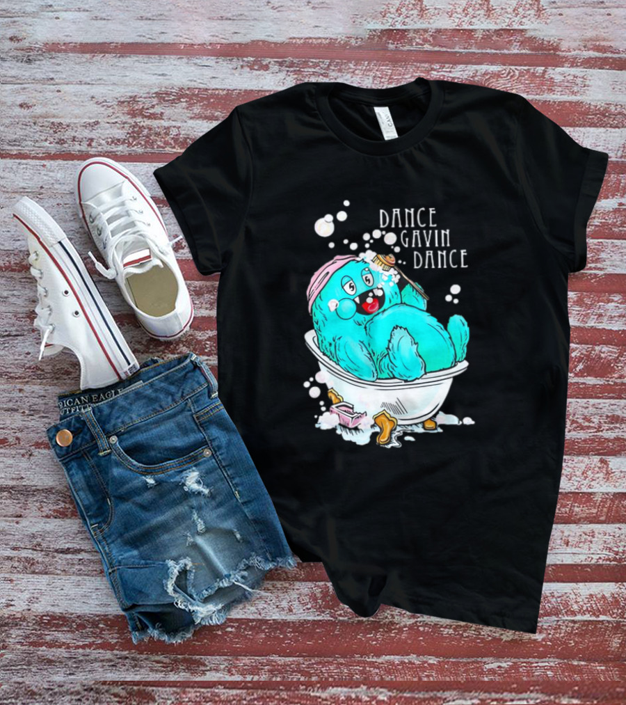 Dance Gavin Dance Band Happy Gobby In Bathtub T-Shirt