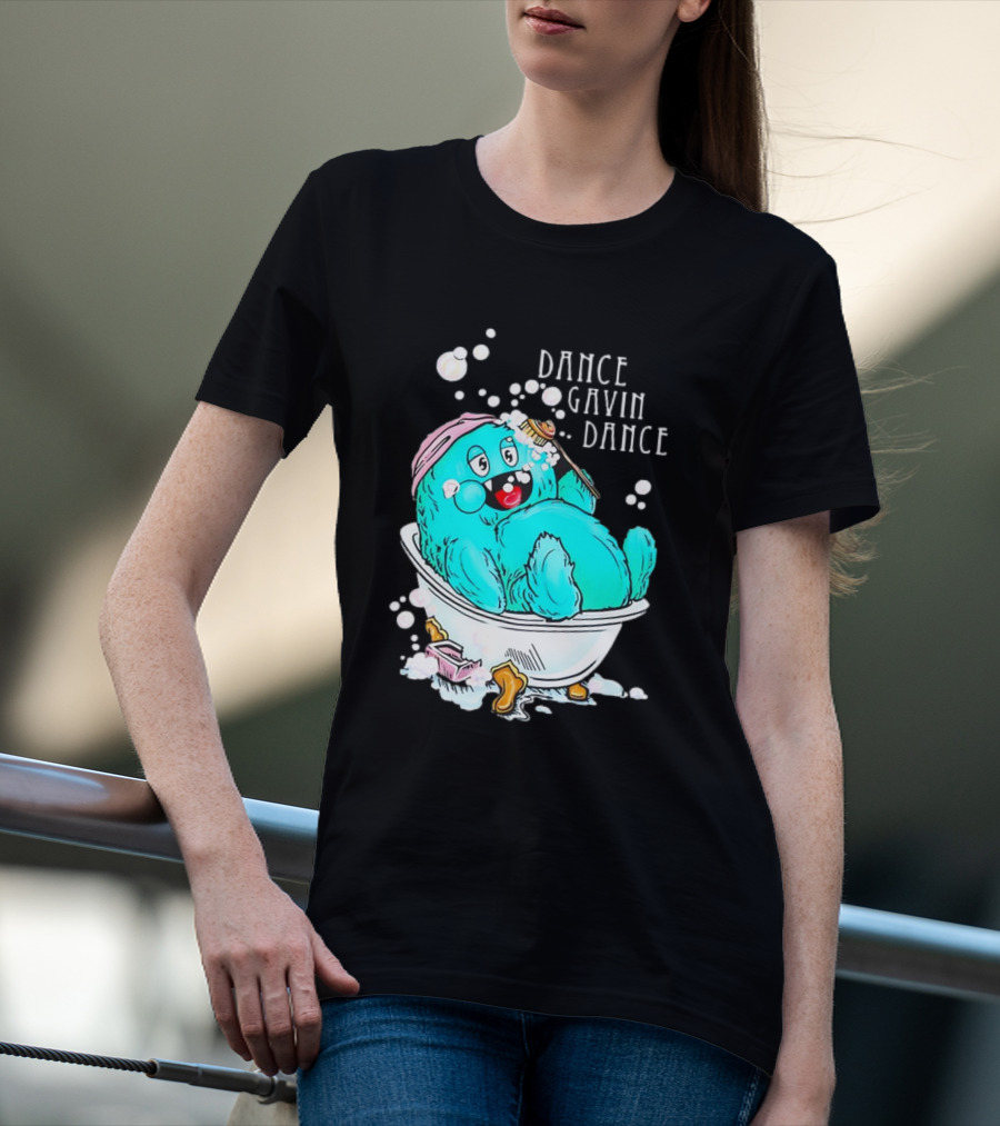 Dance Gavin Dance Band Happy Gobby In Bathtub T-Shirt