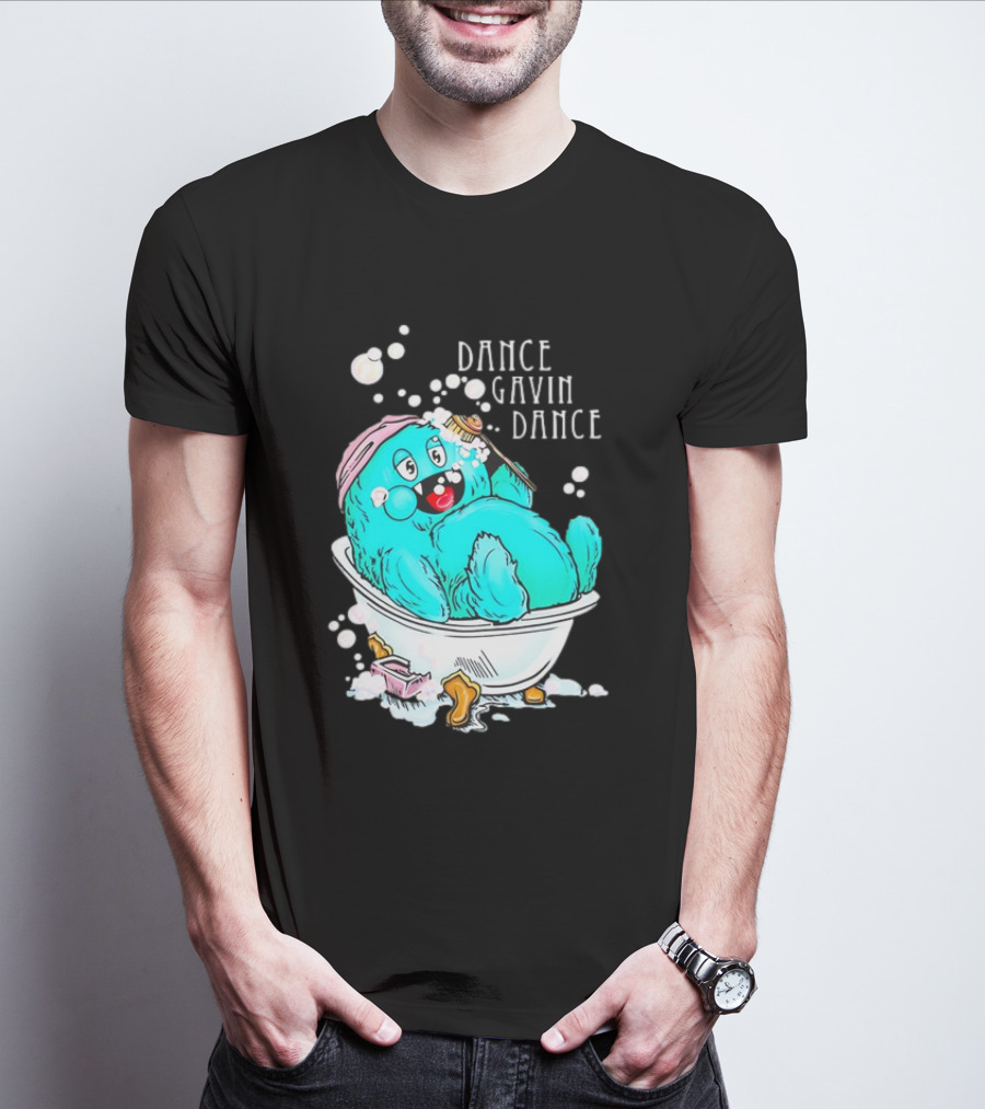Dance Gavin Dance Band Happy Gobby In Bathtub T-Shirt