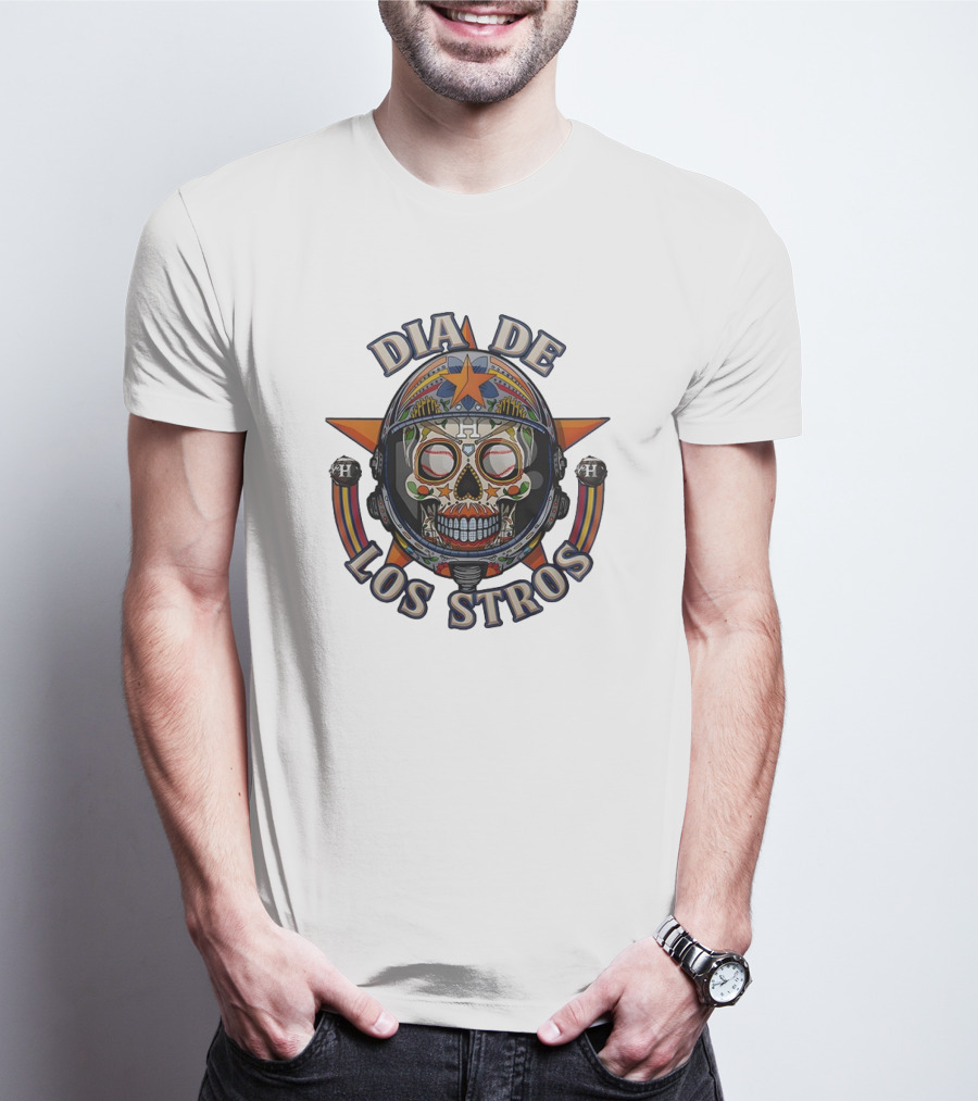 Día De Los Stros Sugar Skull Houston Astros T-Shirt