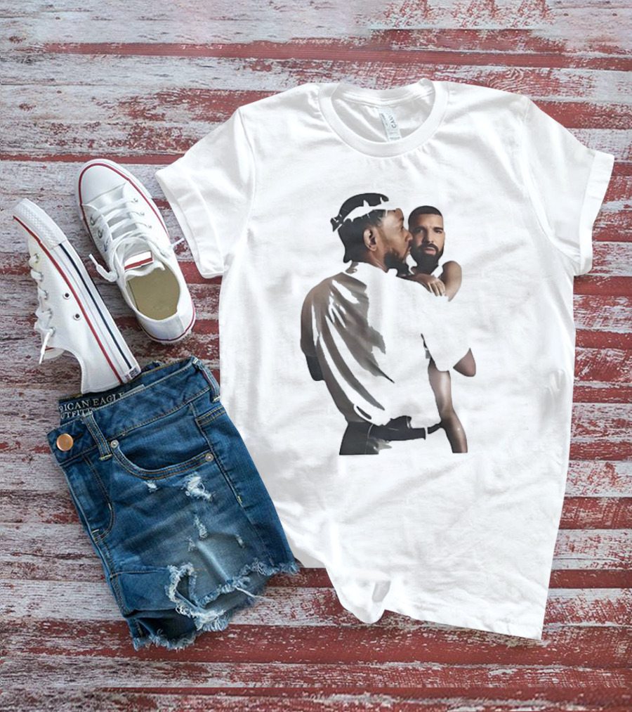 Kendrick Lamar Carrying Drake Rapper Stars Funny Image T-Shirt