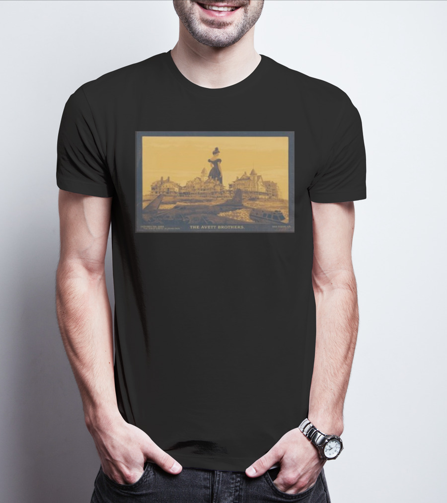 The Avett Brothers Historic Hotel Silhouette Rady Shell Jacobs Park San Diego October 06 T-Shirt