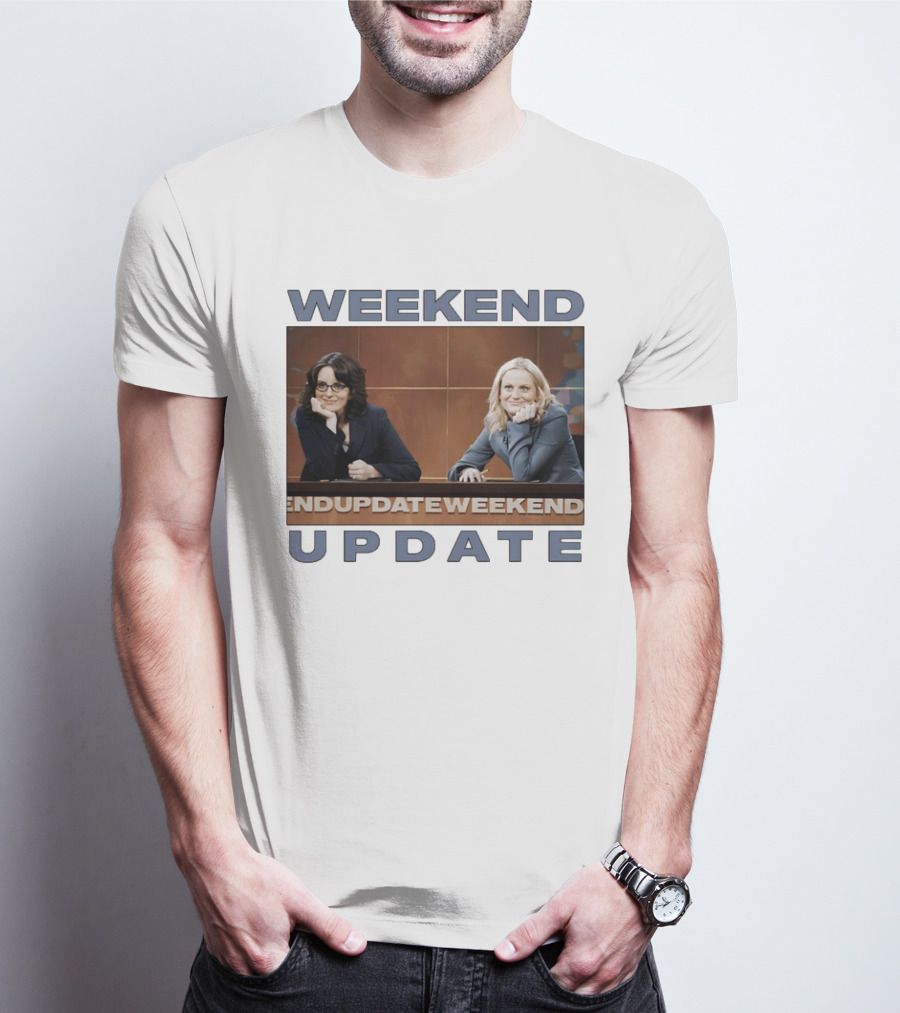 Weekend Update Tina Fey Amy Poehler Desk T-Shirt