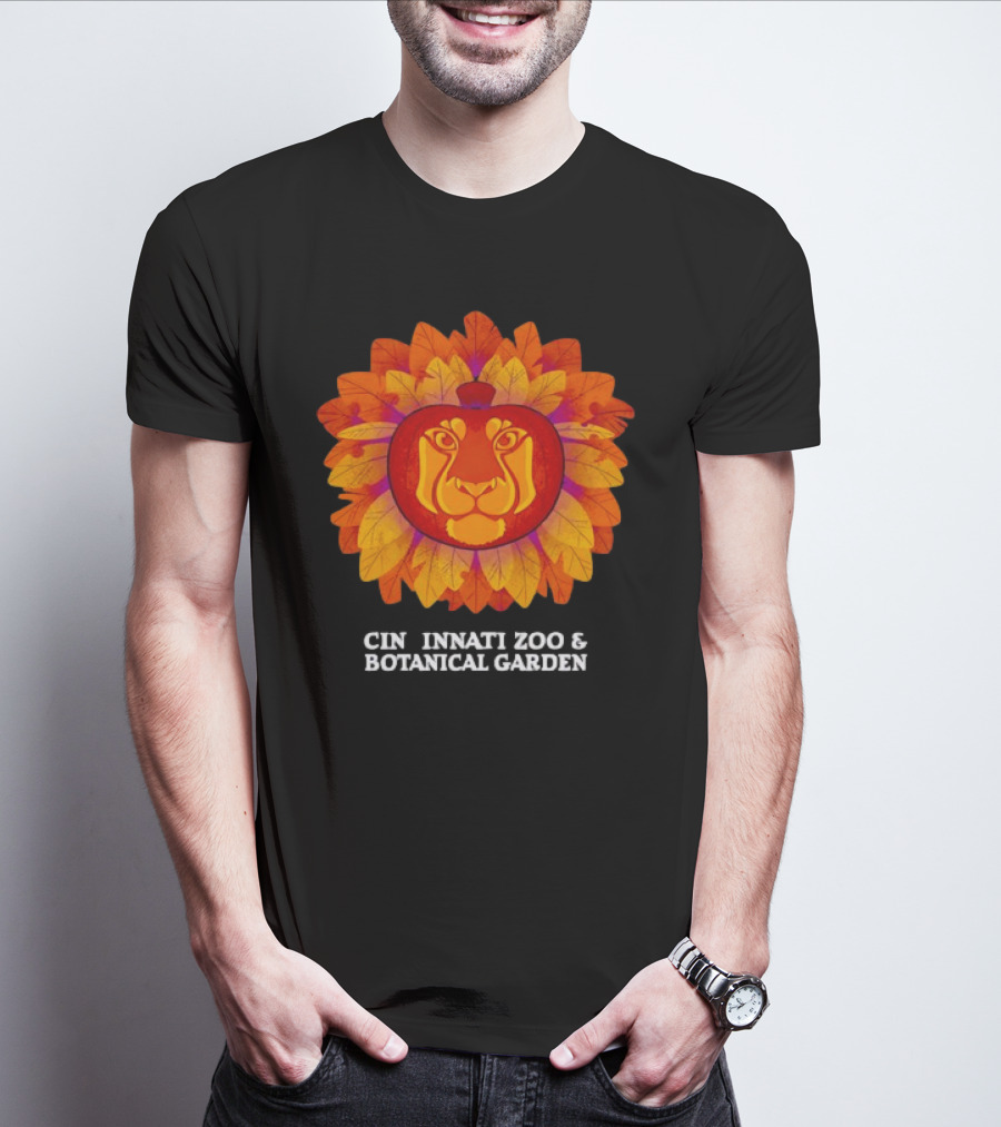 Lion Pumpkin Glow Cincinnati Zoo And Botanical Garden T-Shirt