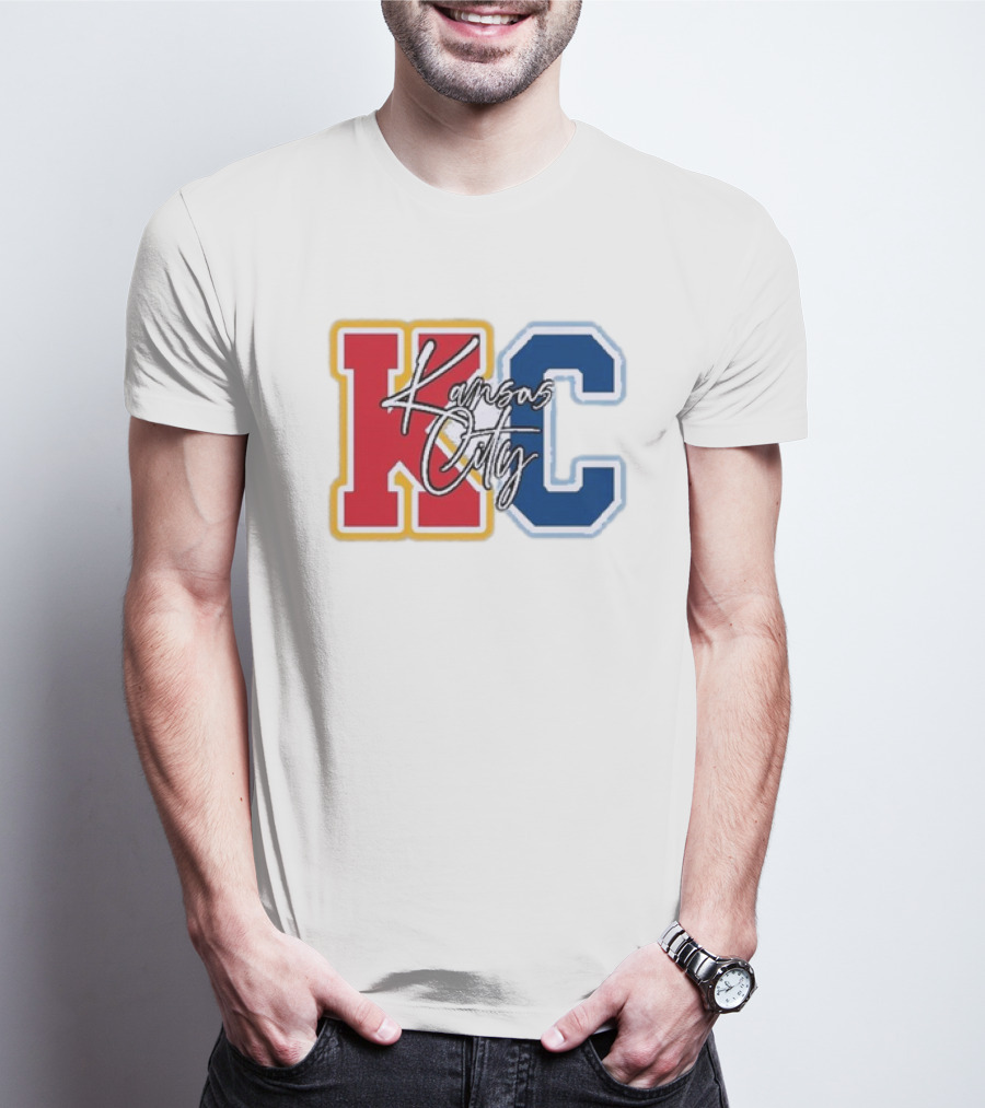 Kansas City Chiefs Royals Red Blue KC Kansas City T-Shirt