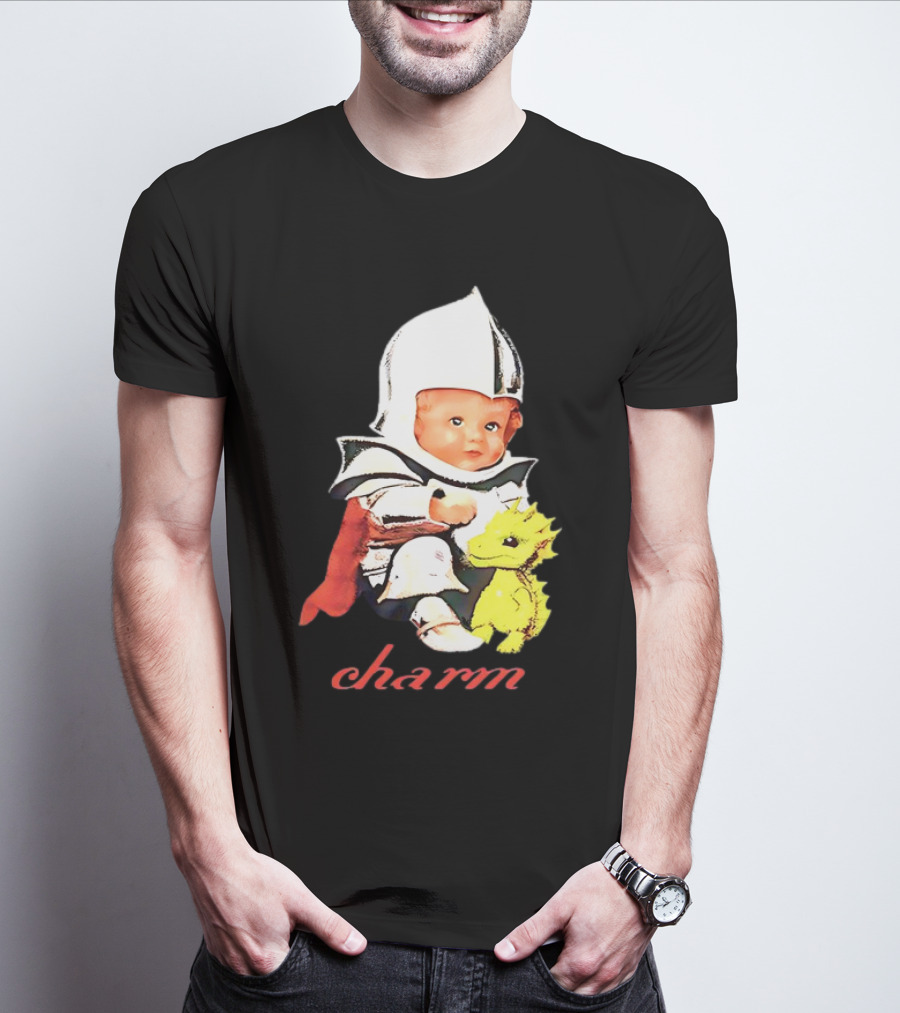 Clairo Charm Dragon Knight Baby With Yellow Creature T-Shirt