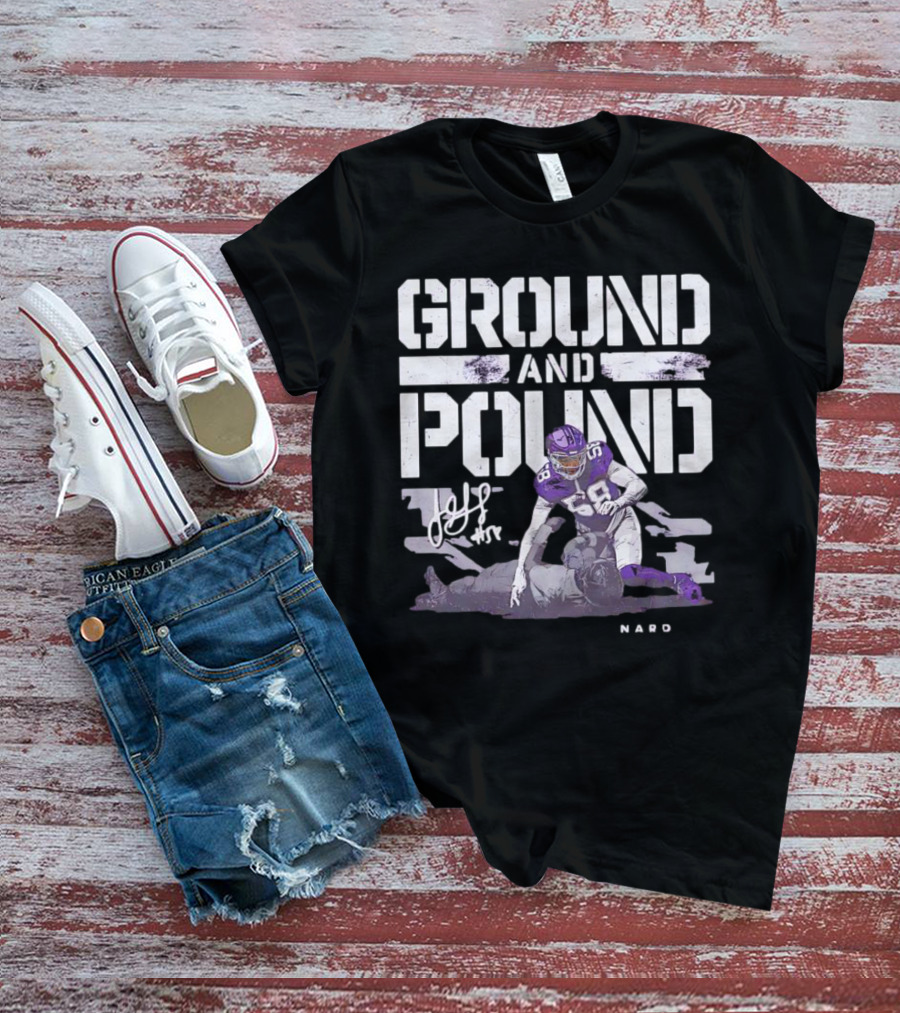 Ground And Pound Jonathan Greenard Minnesota Vikings NFL Vintage Football T-Shirt